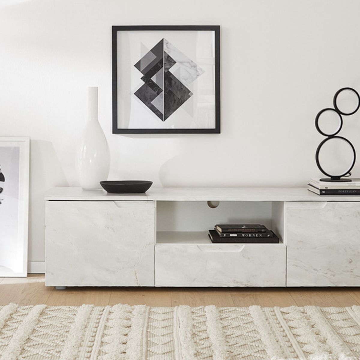 Marmor romeo hvit matt kontaktplast
